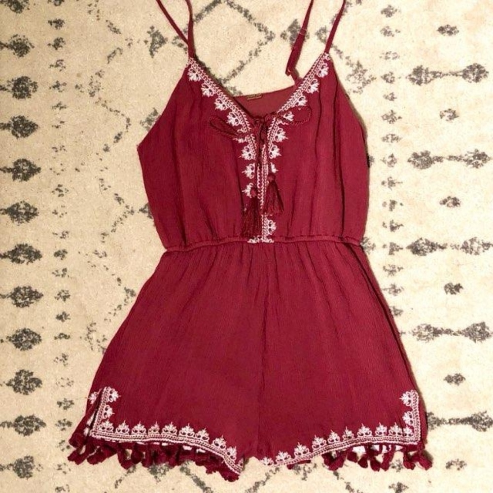 Embroidered Summer Romper